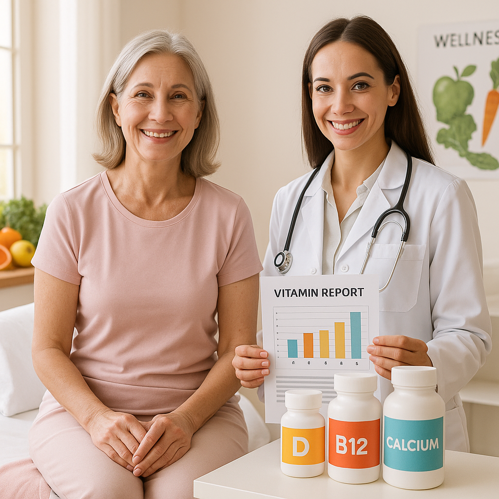 Vitamin D, B12, Calcium